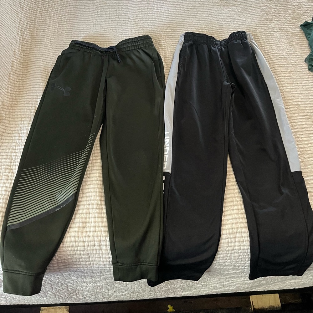 💚Boys Under Armour Pant Bundle Youth Xsmall and Size 7